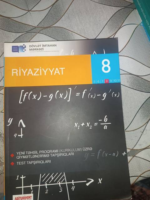 Riyaziyyat dim 8 ci sinif yazısı azdır — 2 ₼ · Masazir · Kitablar Riyaziyyat dim 8 ci sinif yazısı azdır — Masazir
