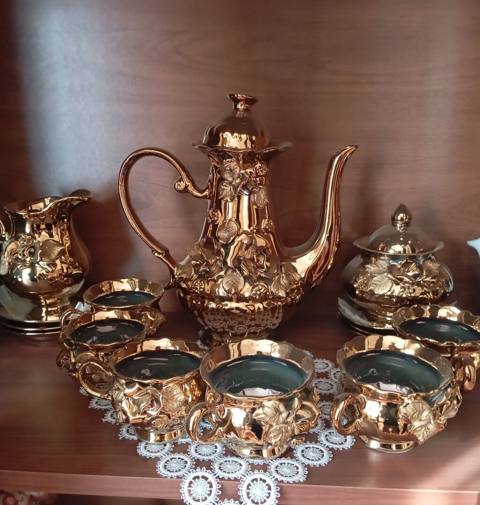 Çay dəsti, rəng - Qızılı, 6 nəfərlik — Cəlilabad