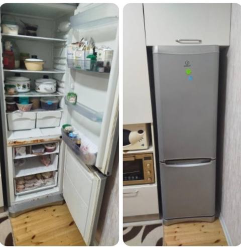 Indesit markalı iki kameralı soyuducu. Evdən satış işləkdi Aşağı — Баку