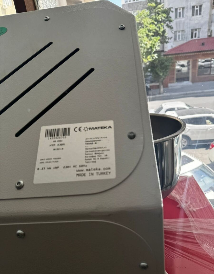 Xəmir yoğuran maşın Mateka 20 kq — Peşəkar mətbəx texnikası, Bakı (2)