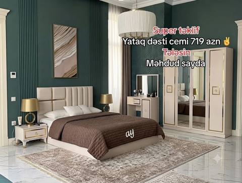 Yataq dəsti – 719 AZN Zövqlü və müasir interyer üçün nəzərdə tutulmuş — Digah