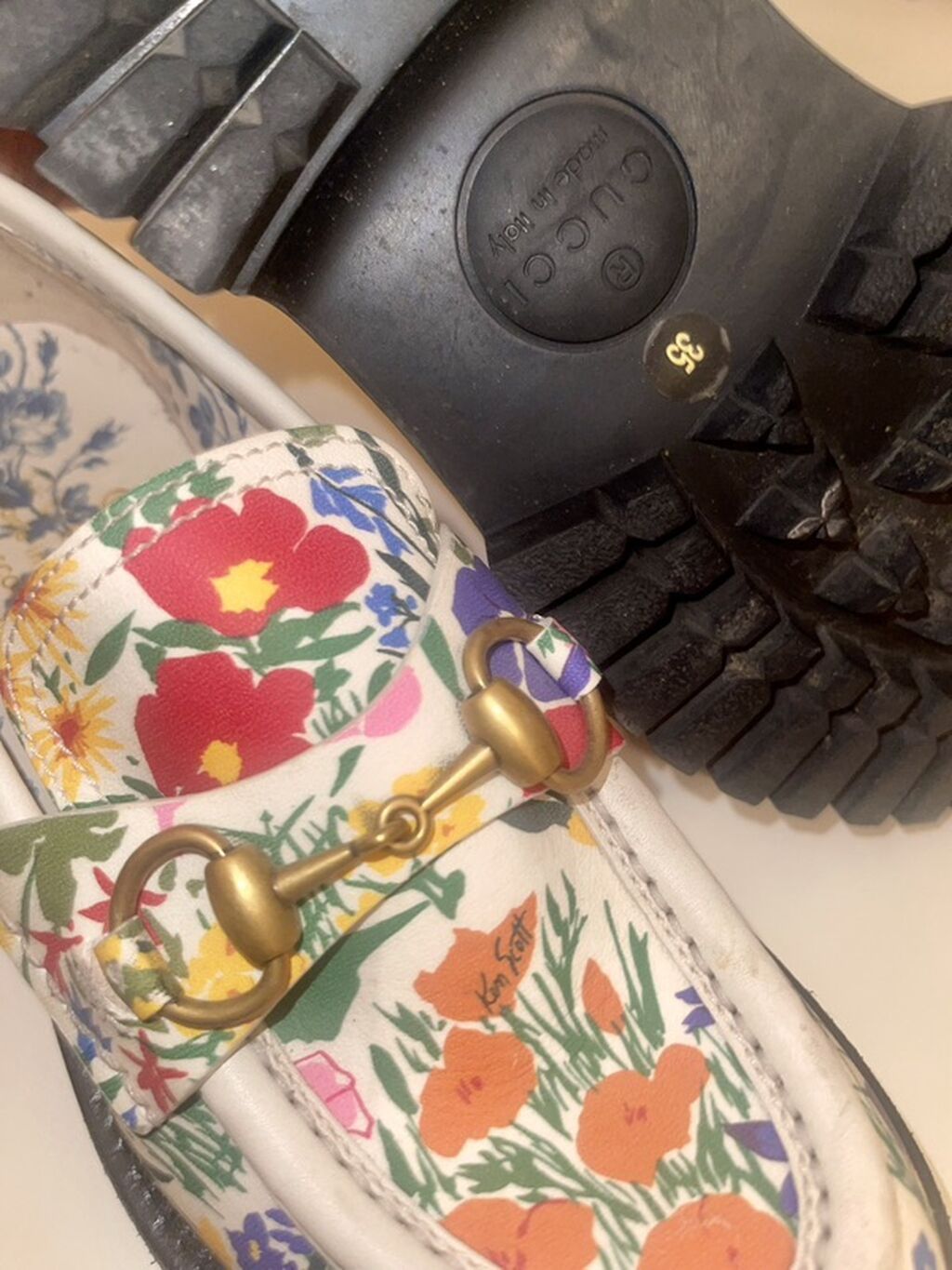 Gucci, Ölçü: 35, rəng - Ağ, İşlənmiş — Mokasin, Bakı (8)