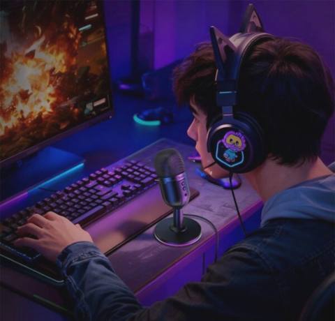 Mikrofon Hoco L25 Bright USB RGB