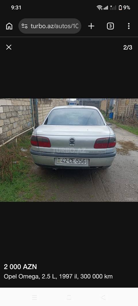 Opel Omega: 2.5 l 1997 il 300000 km Sedan — 2 000 ₼ · Lankaran · Avtomobillər Opel Omega: 2.5 l 1997 il 300000 km Sedan — Lankaran