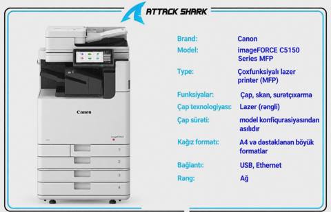 Çoxfunksiyalı printer Canon imageFORCE C5150 — 22 900 ₼ · Bakı · Printerləri Çoxfunksiyalı printer Canon imageFORCE C5150 — Bakı