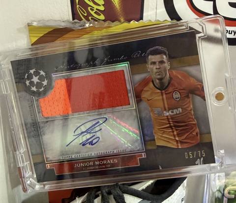 Junior Moraes Imzali Relic Topps karti, gorush ancag Sahil — Баку