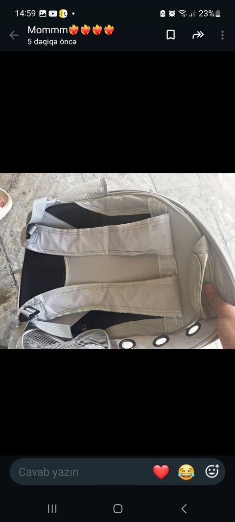 Salam hamısı çox az istifadə olunub yeni kimidir endirim olacaq bu — 70 ₼ · Bakı · Daşıyıcılar və çantalar Salam hamısı çox az istifadə olunub yeni kimidir endirim olacaq bu — Bakı