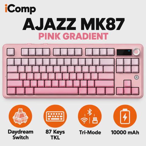 Ajazz MK87 Pink Gradient Gaming Keyboard — 130 ₼ · Baku · Klaviaturalar və siçanlar Ajazz MK87 Pink Gradient Gaming Keyboard — Baku