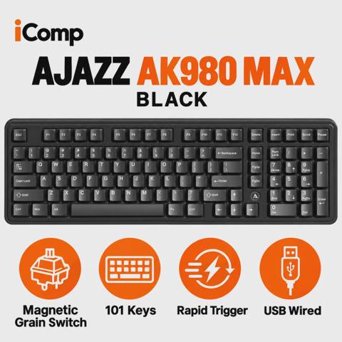 Ajazz AK980 Max Black Gaming Keyboard — 130 ₼ · Baku · Klaviaturalar və siçanlar Ajazz AK980 Max Black Gaming Keyboard — Baku