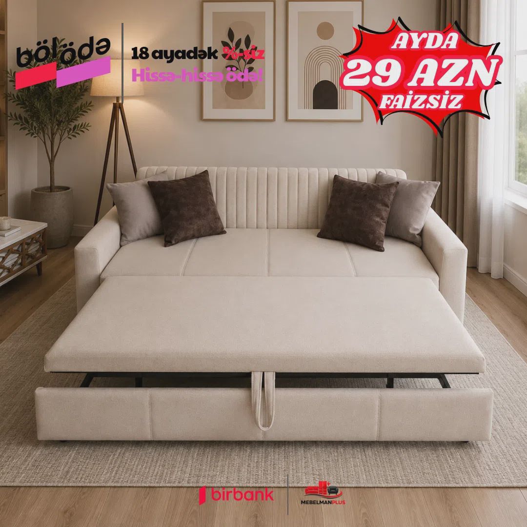 Divan Bej rəng — Yumşaq mobilya, Bakı (5)