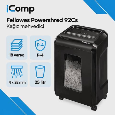 Fellowes Powershred 92Cs Kağız məhvedici — Baku