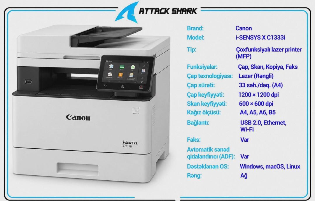 Printer Canon i-SENSYS X C1333i — Printerləri, Bakı