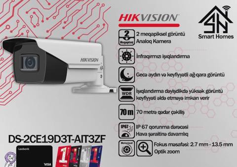 Müşahidə kamerası Hikvision DS-2CE19D3T-AIT3ZF 2MP — Baku