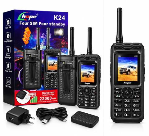 Hope K24 – dörd SIM kartlı, güclü batareyalı, sərt korpuslu düyməli — 98 ₼ · Баку · Digər smartfonlar Hope K24 – dörd SIM kartlı, güclü batareyalı, sərt korpuslu düyməli — Баку