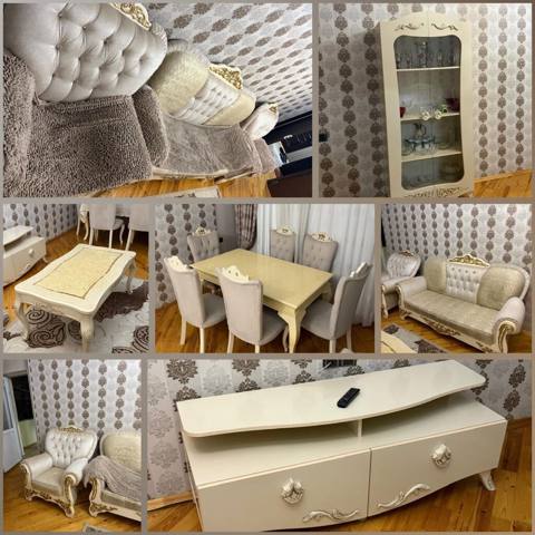 İşlənmiş, Masa və oturacaqlar, Divan, TV altlığı — 690 ₼ · Baku · Qonaq otağı üçün İşlənmiş, Masa və oturacaqlar, Divan, TV altlığı — Baku