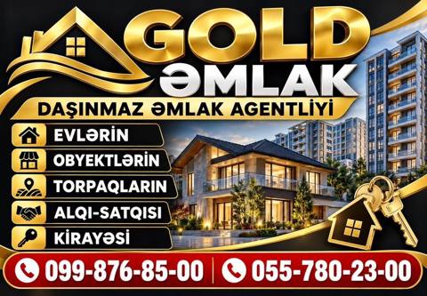 Gold Əmlak – Daşınmaz Əmlak Agentliyi Xidmətlər: - Evlərin — Xırdalan