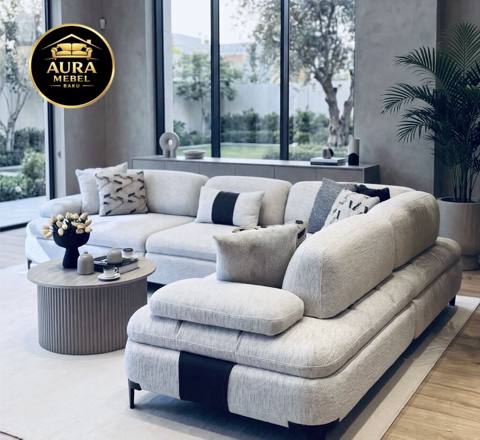 Aura Mebel Baku – Modul tipli premium künc divan - Yumşaq teksturalı — 1 400 ₼ · Bakı · Yumşaq mobilya dəstləri Aura Mebel Baku – Modul tipli premium künc divan - Yumşaq teksturalı — Bakı