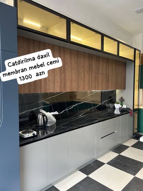 Tezedir vitrinde cox asagi satilir yuksek kefiyetli matiral en — 1 300 ₼ · Баку · Mətbəx mobilyası Tezedir vitrinde cox asagi satilir yuksek kefiyetli matiral en — Баку
