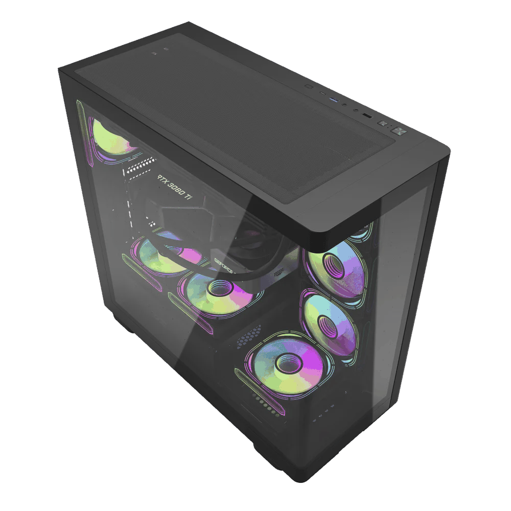 Aigo DarkFlash DS900G Black ATX Case — Korpuslər, Bakı (3)