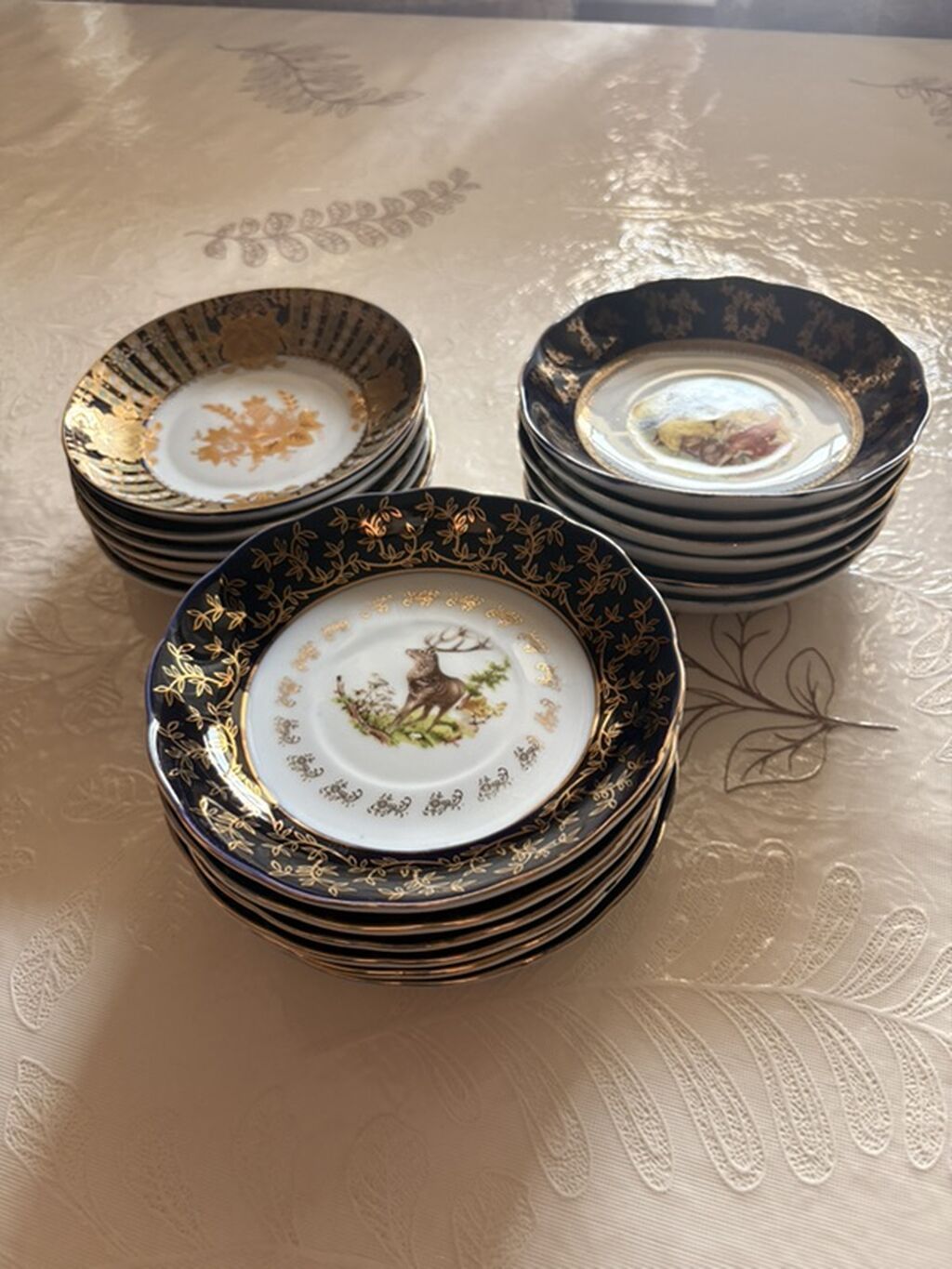 Boşqablar, rəng - Mavi, Farfor — Süfrə qabı, Mehdiabad (2)