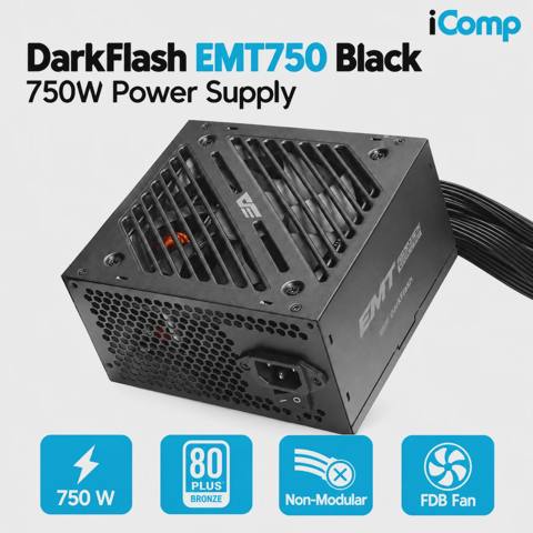 DarkFlash EMT750 Bronze Black 750W Power Supply — 125 ₼ · Bakı · Qida bloklari DarkFlash EMT750 Bronze Black 750W Power Supply — Bakı