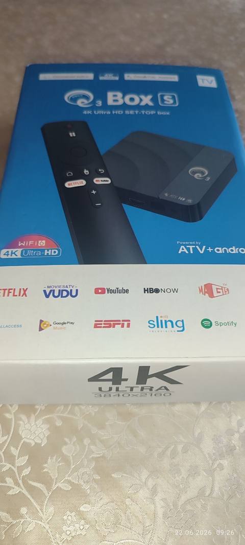 Q3 Box S – 4K Ultra HD Android TV Set-Top Box Xüsusiyyətlər: - 4K — Баку