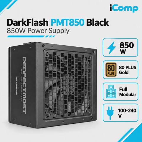 DarkFlash PMT850 Black 850W Gold Power Supply — 239 ₼ · Bakı · Qida bloklari DarkFlash PMT850 Black 850W Gold Power Supply — Bakı