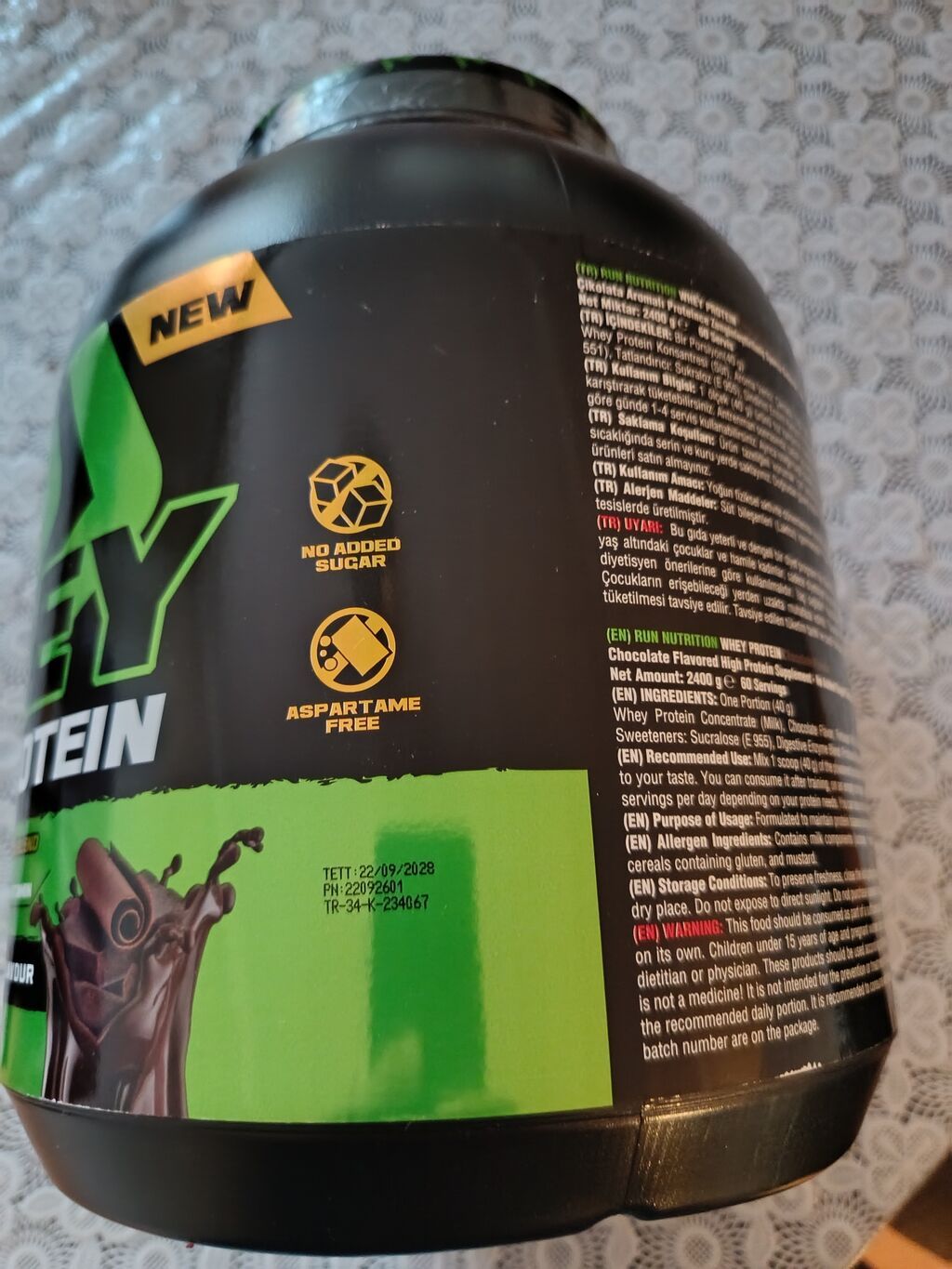 Protein Run Nutrition, Çəki: 2001 - 2500 g, Yeni — İdman qidası və əlavələr, Bakı (3)