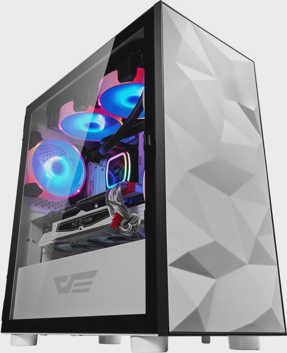 Aigo DarkFlash DLM21 White mATX Case — Korpuslər, Bakı (2)