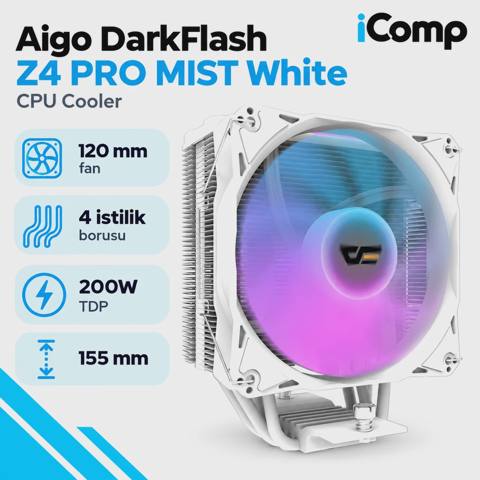 Aigo DarkFlash Z4 PRO Mıst White CPU Cooler — Баку