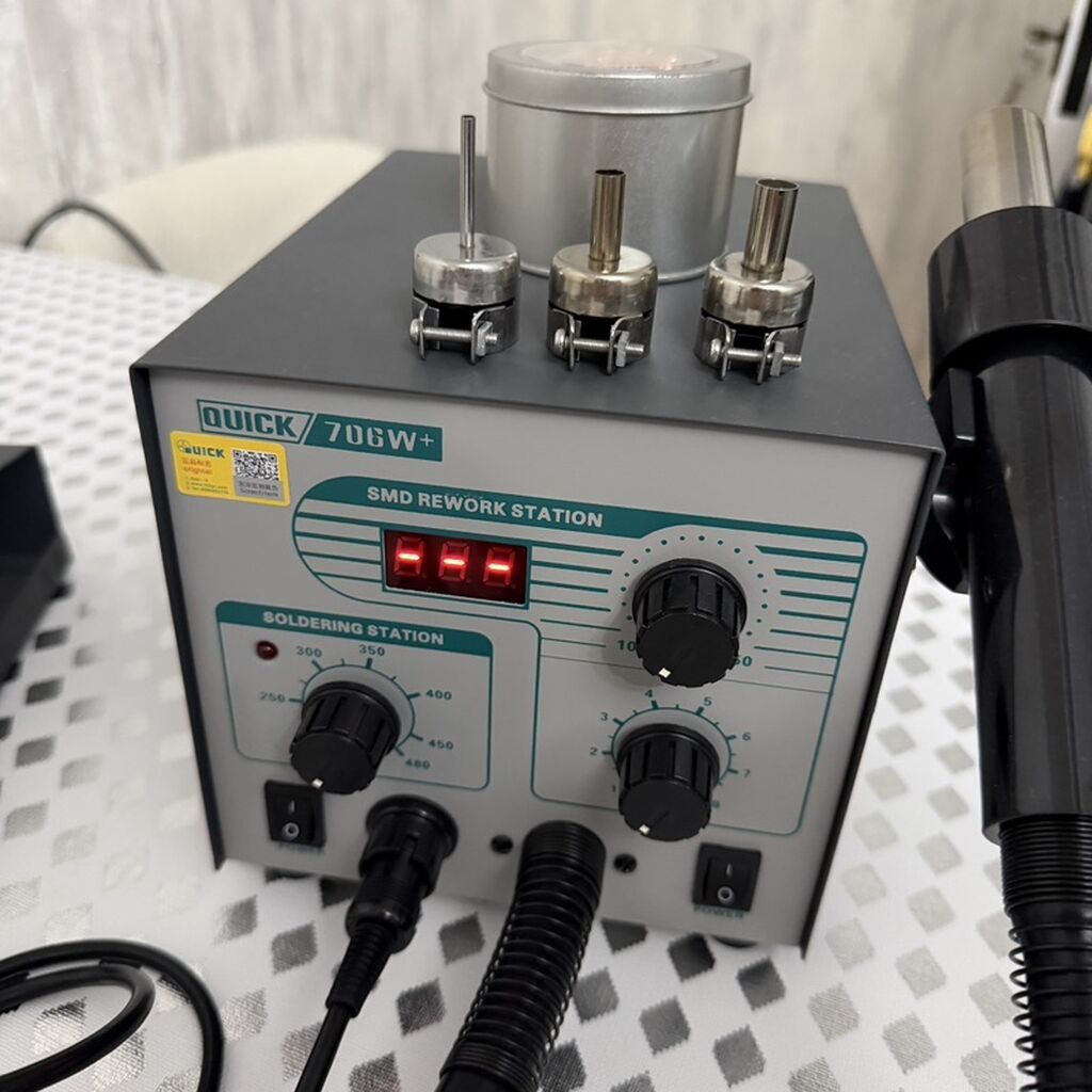 Quıck 706W+ SMD Rework Stansiyası – Full komplektdir. Təptəzədir. Cəmi — Lehimlə avadanlığı, Bakı (2)