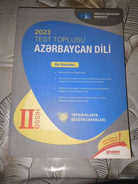 Azərbaycan dili Testlər 11-ci sinif, DİM, 2-ci hissə, 2023 il — Rasim — წიგნები და ჟურნალები