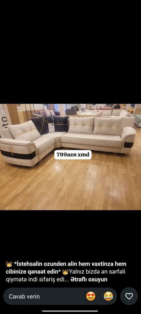 Künc divan, Yeni, Açılan, Bazalı, Parça, Şəhərdaxili pulsuz çatdırılma — Furniture