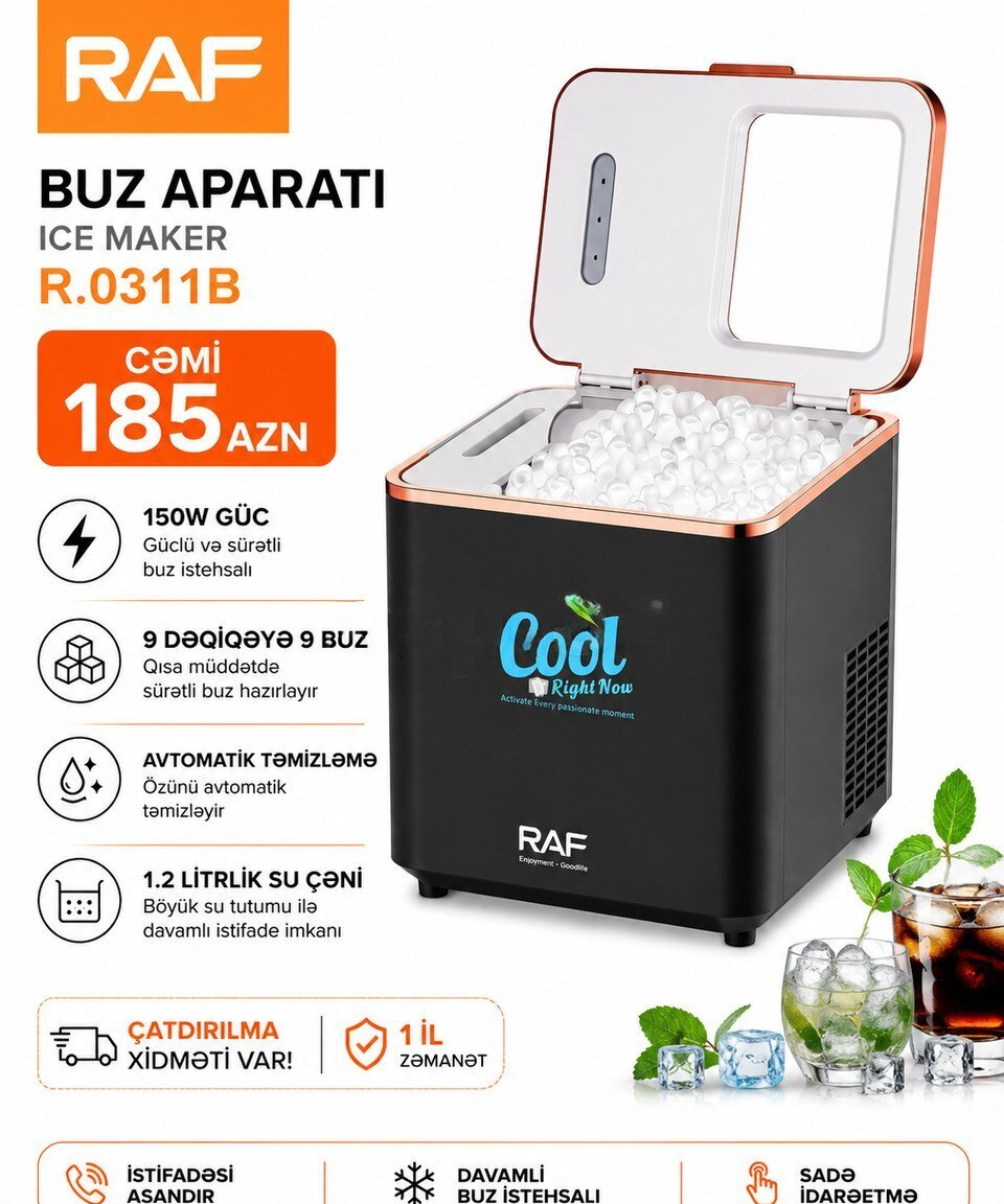 Buz hazırlayan aparat Raf R.0311B — 185 ₼ · Buz generatoru Buz hazırlayan aparat Raf R.0311B