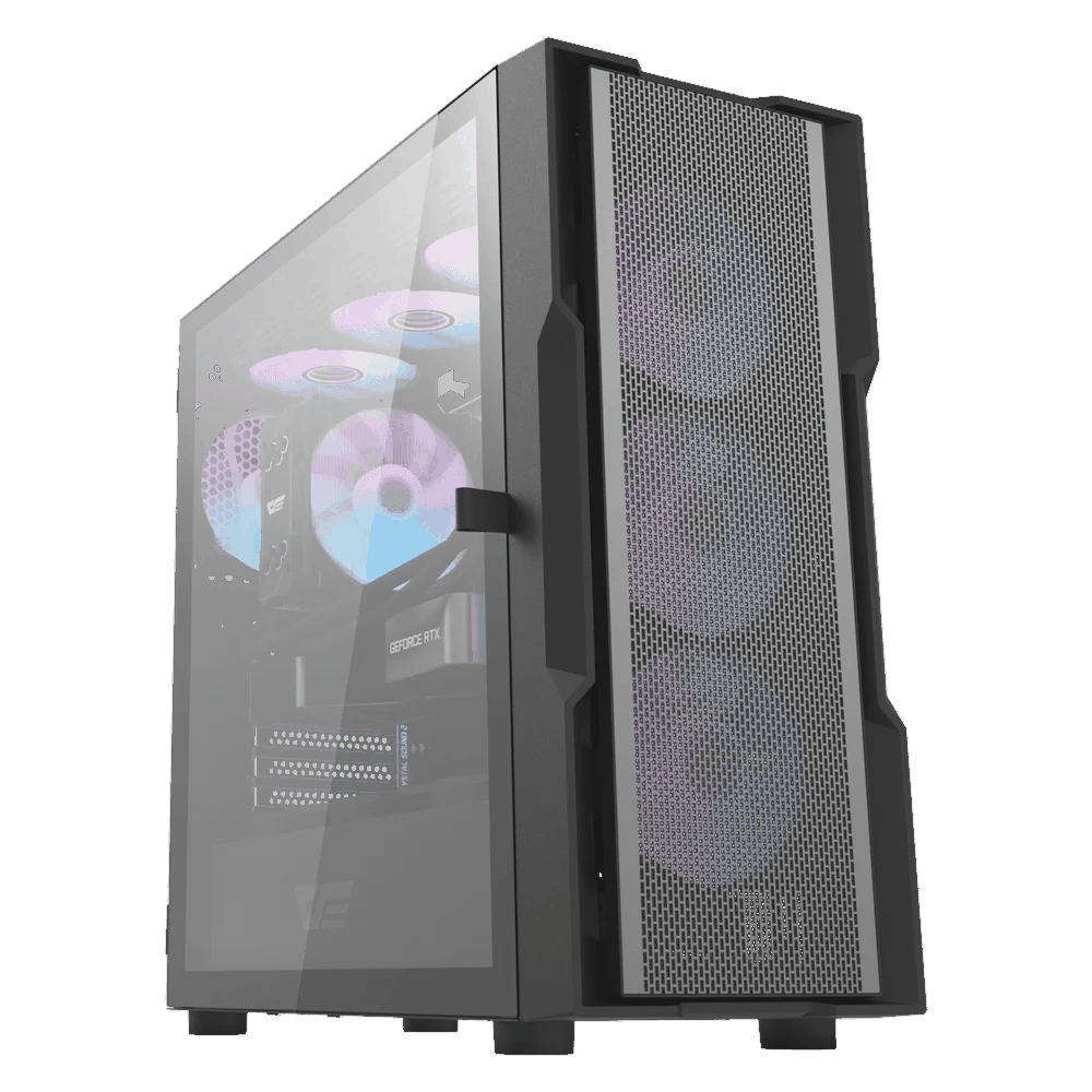 Aigo DarkFlash DK431 Black E-atx Case (with Fan) — Korpuslər, Bakı (2)