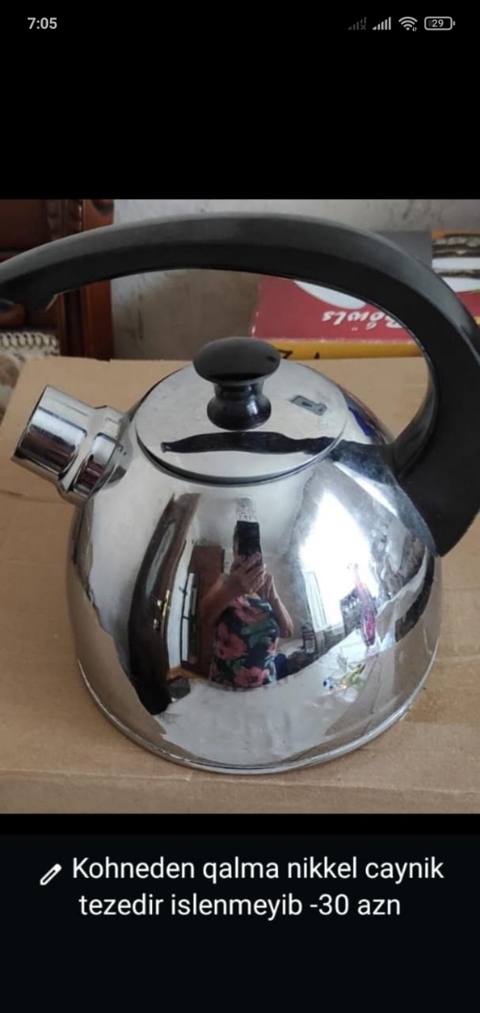 Yeni, rəng - Gümüşü, Çaydan, Nikel, 2,5 bucket volume l, Ssri — 30 ₼ · Gəncə · Çaynikler və qəhvə qabları Yeni, rəng - Gümüşü, Çaydan, Nikel, 2,5 bucket volume l, Ssri — Gəncə