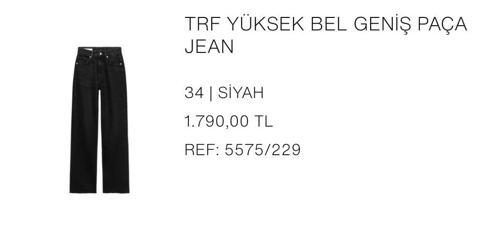 Cinslər, Zara, rəng - Qara — Jinslər, Bakı (4)