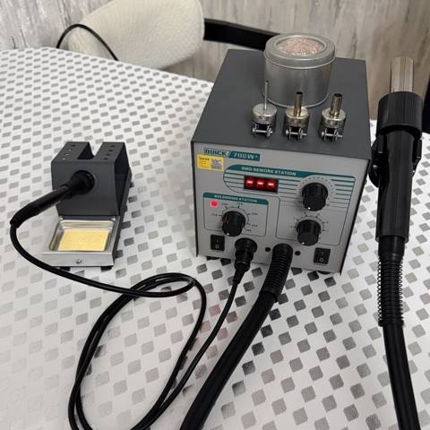 Quıck 706W+ SMD Rework Stansiyası – Full komplektdir. Təptəzədir. Cəmi — 195 ₼ · Baku · Lehimlə avadanlığı Quıck 706W+ SMD Rework Stansiyası – Full komplektdir. Təptəzədir. Cəmi — Baku
