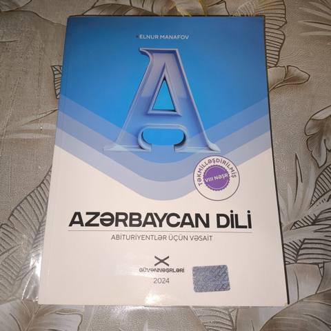 Azərbaycan dili – Abituriyentlər üçün vəsait (2024) Kitabın — Rasim — წიგნები და ჟურნალები