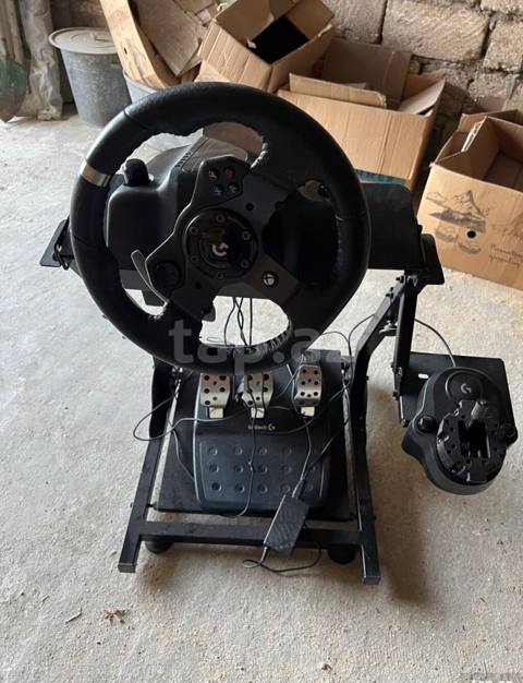 Logitech G seriyalı sükan və pedallar dəsti – real sürüş təcrübəsi — Baku