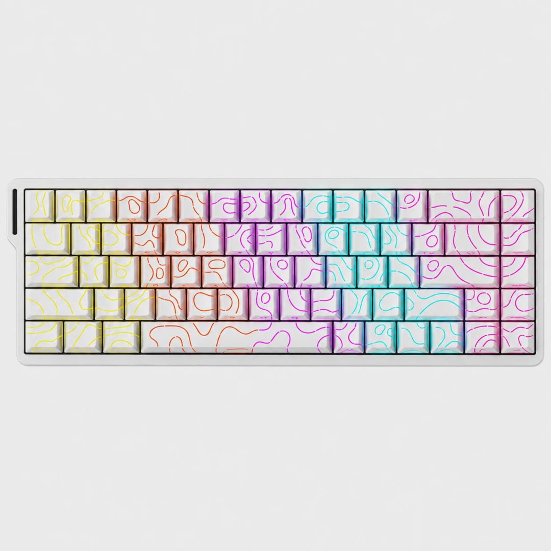 Ajazz NK68 V2 White Contour Gaming Keyboard — Klaviaturalar və siçanlar, Bakı (2)