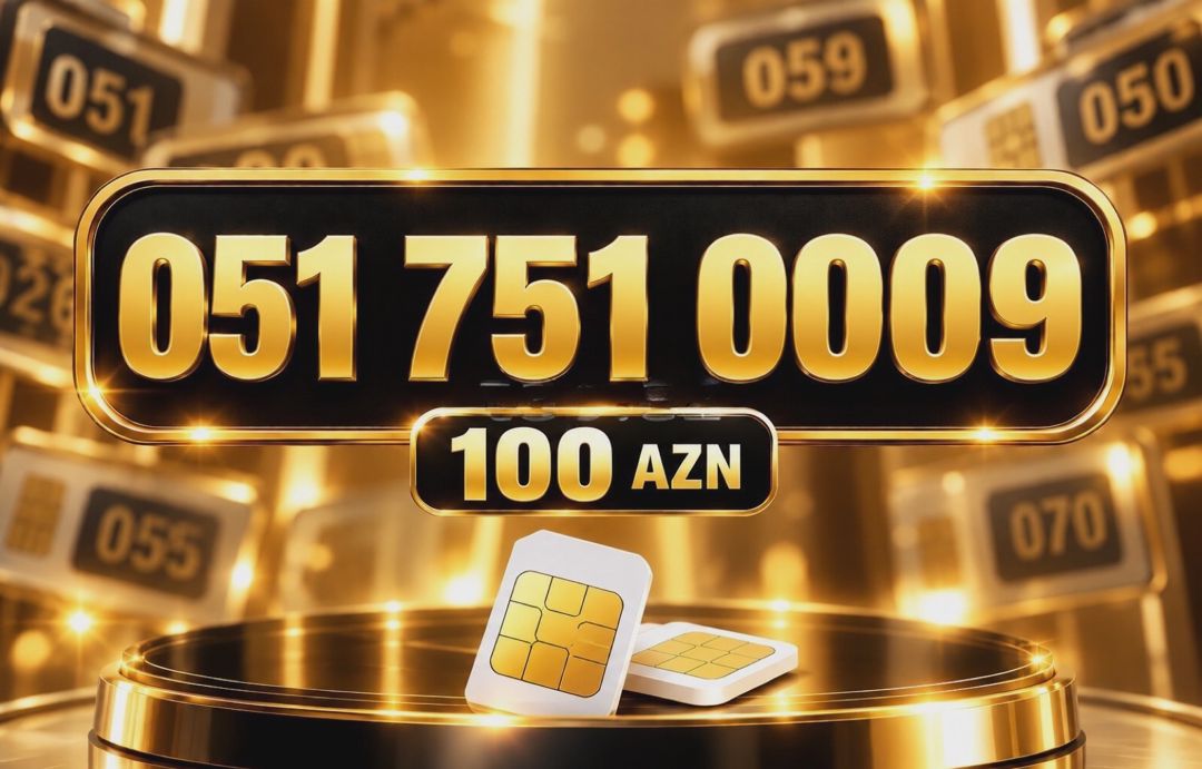 Azercell nömrə (051) 751-00-09 — Elektronika, Bakı