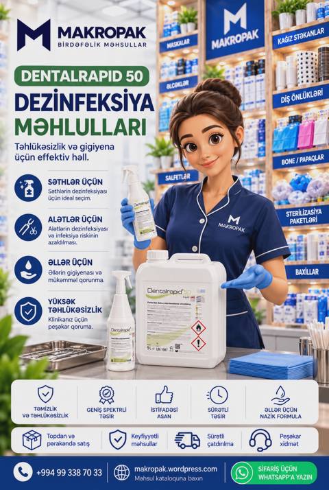 Dezinfeksiya məhsulu Dentalrapid 50