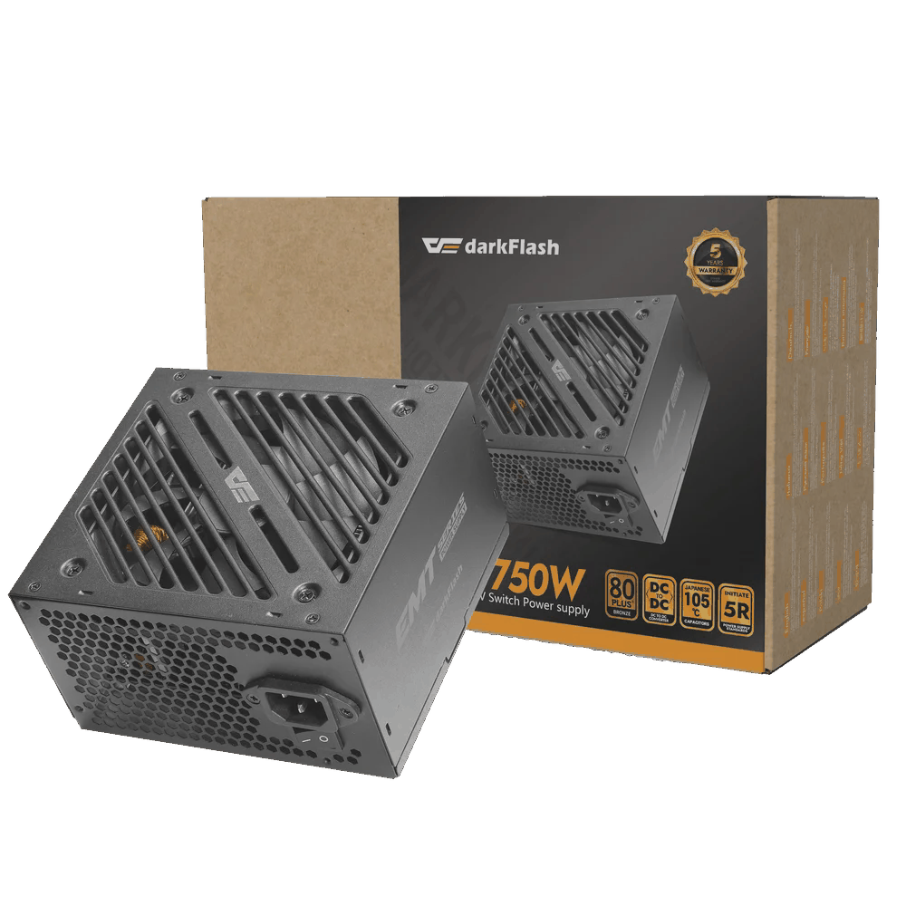 DarkFlash EMT750 Bronze Black 750W Power Supply — Qida bloklari, Bakı (2)