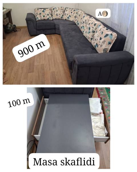 Aygun 900 azna Divan satilir. Masa 100 azna. 1800 alınıb az — Дивандар (Жумшак эмерек)
