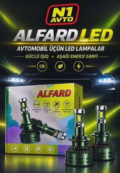 LED lampalar Toyota Alphard üçün — 3 ₼ · Баку · Avtomobil işığı LED lampalar Toyota Alphard üçün — Баку