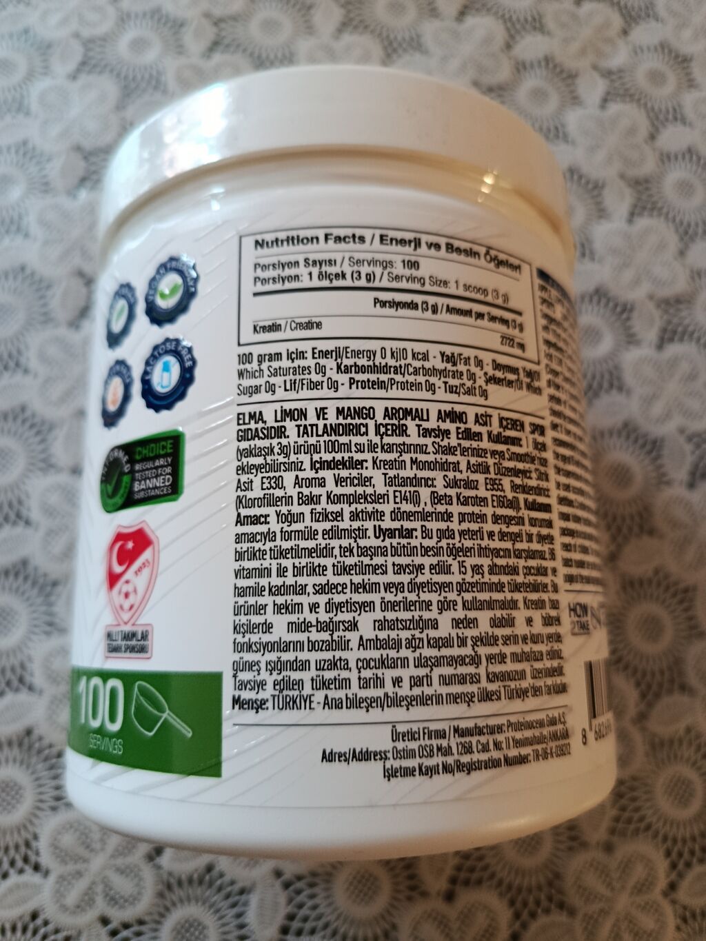 Kreatin Protein Ocean, Çəki: 201 - 500 g, Yeni — İdman qidası və əlavələr, Bakı (2)