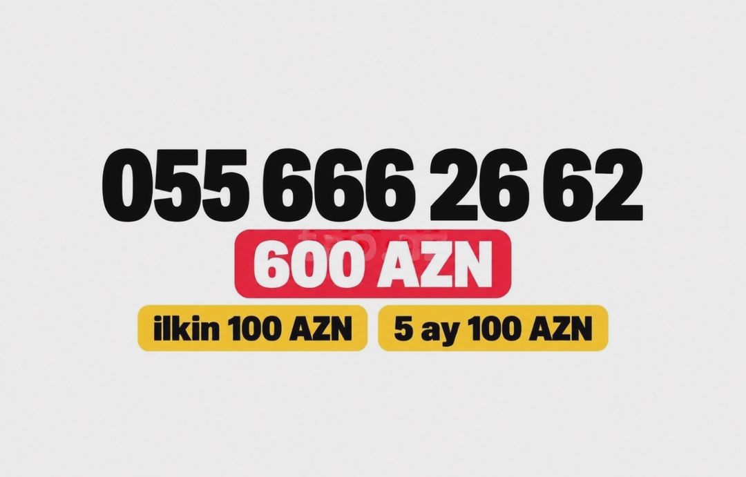 Bakcell nömrə (055) 666-26-62 — Elektronika, Bakı