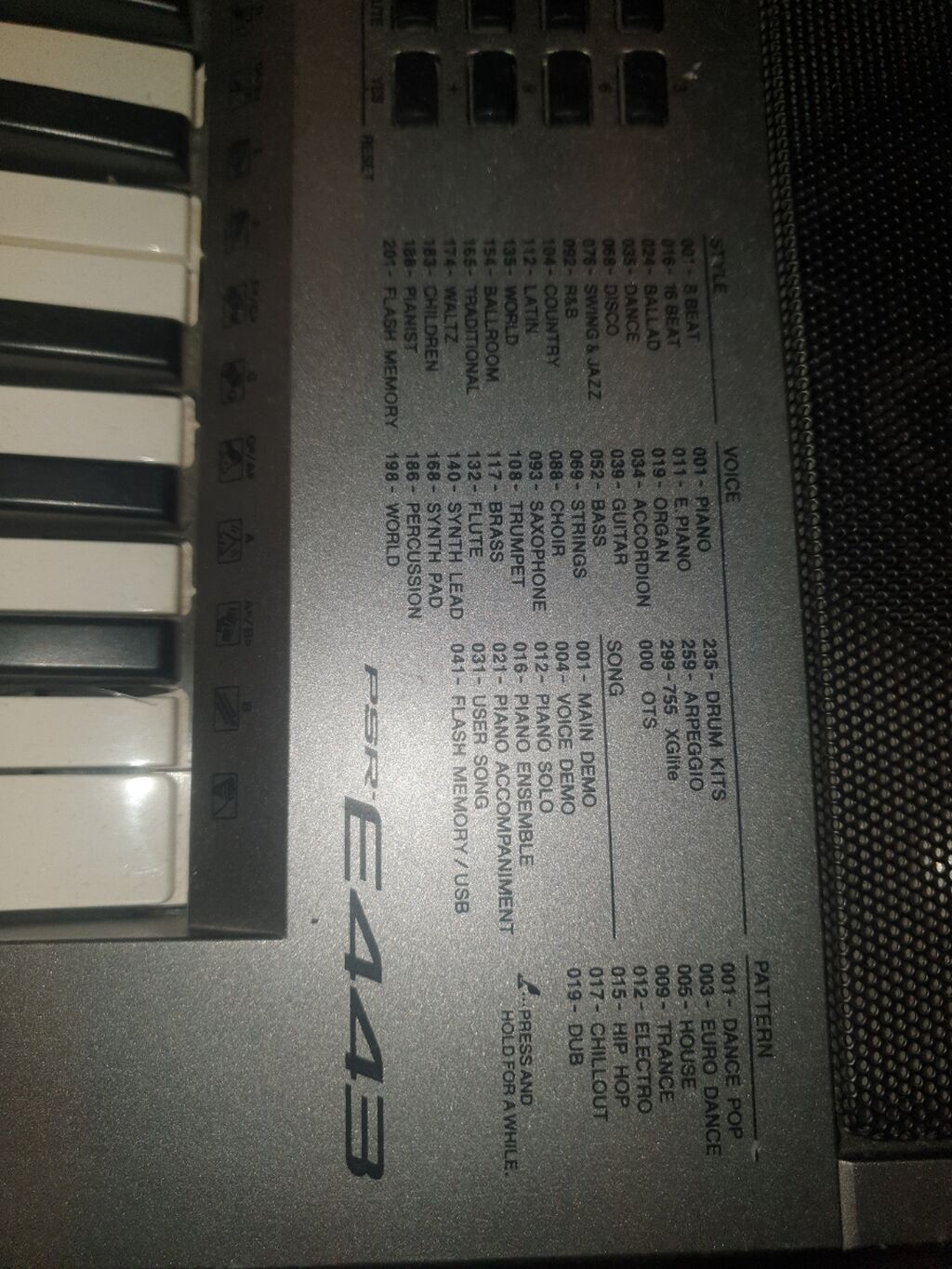 Sintezator, Yamaha, İşlənmiş, Ödənişli çatdırılma — Pianino və digər klaviş alətləri, Bakı (3)