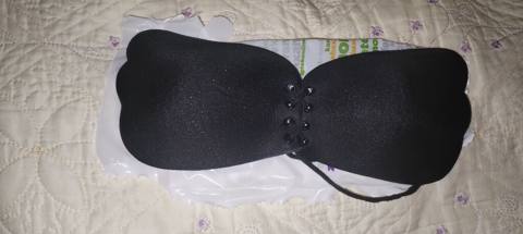 Qara yapışqanlı bantaj-sütyen - Model: qaytanla yığılan, ön hissədə — Bakı